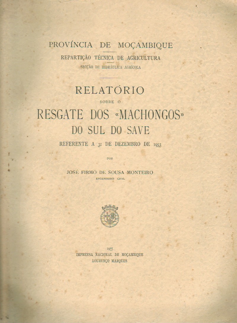 Relatório Sobre o Resgate dos «Machongos» do sul do Save