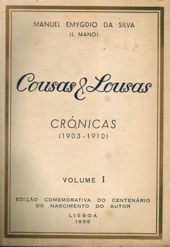 COUSAS & LOUSAS : CRÓNICAS, 1903-1910
