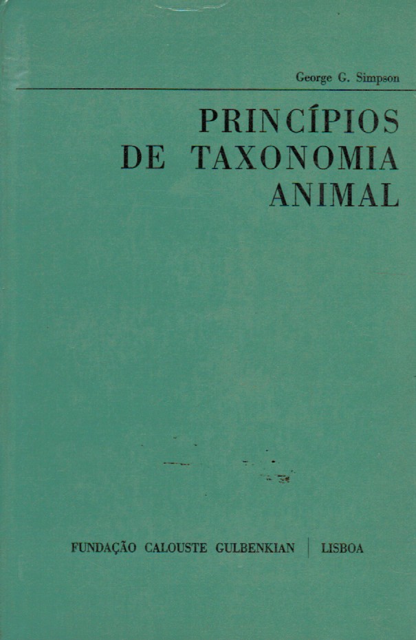 PRINCÍPIOS DE TAXONOMIA ANIMAL
