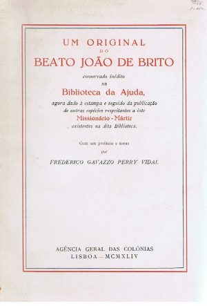 UM ORIGINAL DO BEATO JOÃO DE BRITO