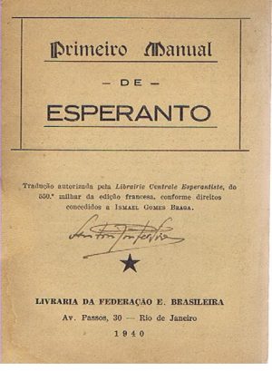 PRIMEIRO MANUAL DE ESPERANTO