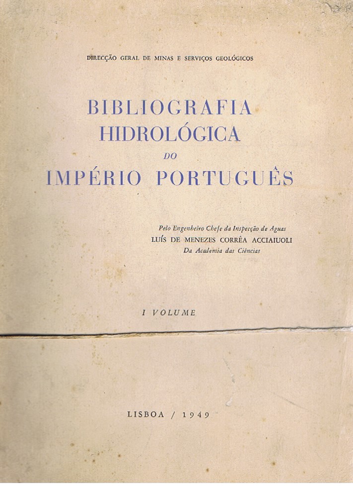 BIBLIOGRAFIA HIDROLÓGICA DO IMPÉRIO PORTUGUÊS