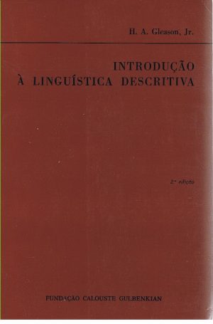 INTRODUÇÃO À LINGUÍSTICA DESCRITIVA