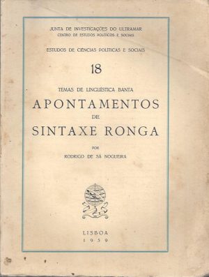 APONTAMENTOS DE SINTAXE RONGA