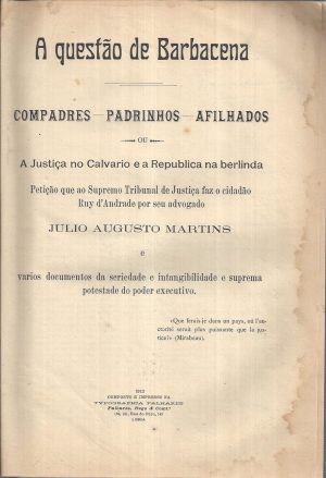 A QUESTÃO DE BARBACENA  COMPADRES -PADRINHOS - AFILHADOS