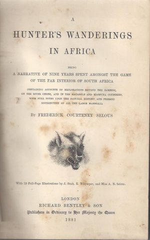 A HUNTER'S WANDERINGS IN AFRICA