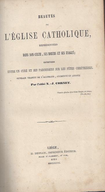 BEAUTÉS DE L'EGLISE CATHOLIQUE