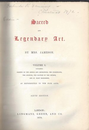 SACRED AND LEGENDARY ART 2 VOLUMES