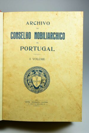 ARCHIVO DO CONSELHO NOBILIARCHICO DE PORTUGAL - VOLUME III