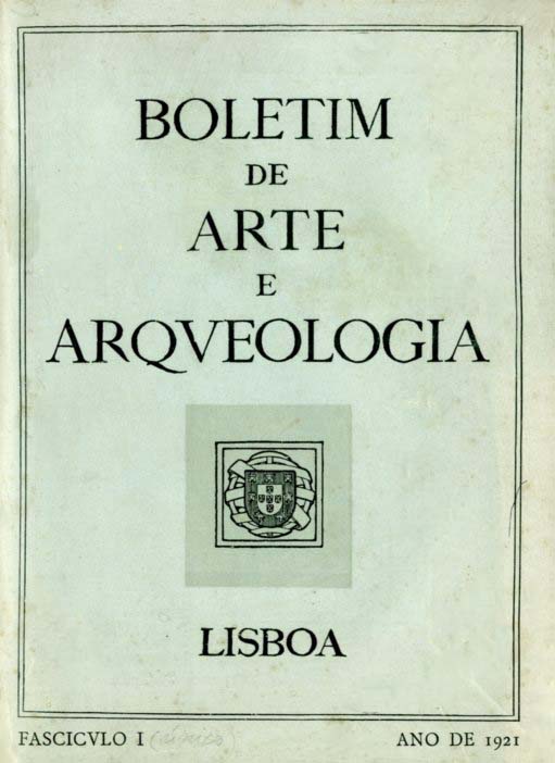 BOLETIM DE ARTE E ARQUEOLOGIA - FASCÍCULO I E ÚNICO