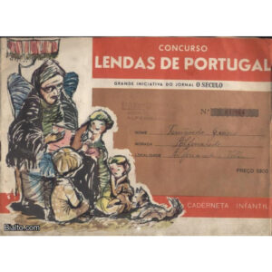CONCURSO LENDAS DE PORTUGAL - GRANDE INICIATIVA DO JORNAL O SÉCULO - CADERNETA COMPLETA COM 90 GRAVURAS