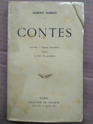 CONTES - ALBERT SAMAIN - PARIS MERCVRE DE FRANCE 1920