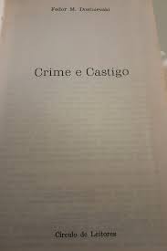 CRIME E CASTIGO - FEDOR M. DOSTOIEVSKI - CIRCULO DE LEITORES