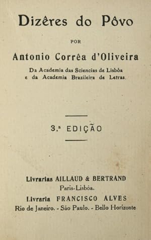 DIZÊRES DO POVO – ANTONIO CORRÊA D’OLIVEIRA – 3ª EDIÇÃO – LIVRARIAS ...