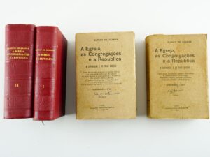 A EGREJA AS GONGREGAÇÕES E A REPUBLICA - ( A SEPARAÇÃO  - ( ESTUDO HISTÓRICO E CRÍTICO ) - EURICO DE SEABRA - TYP. EDITORA JOSÉ BASTOS - LISBOA
