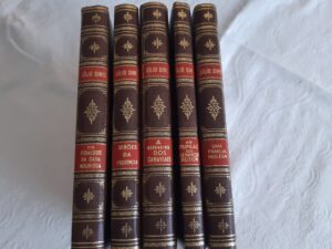 OBRAS COMPLETAS DE JÚLIO DINIZ - LIVRARIA FIGUEIRINHAS - CAIXA COM 6 VOLUMES