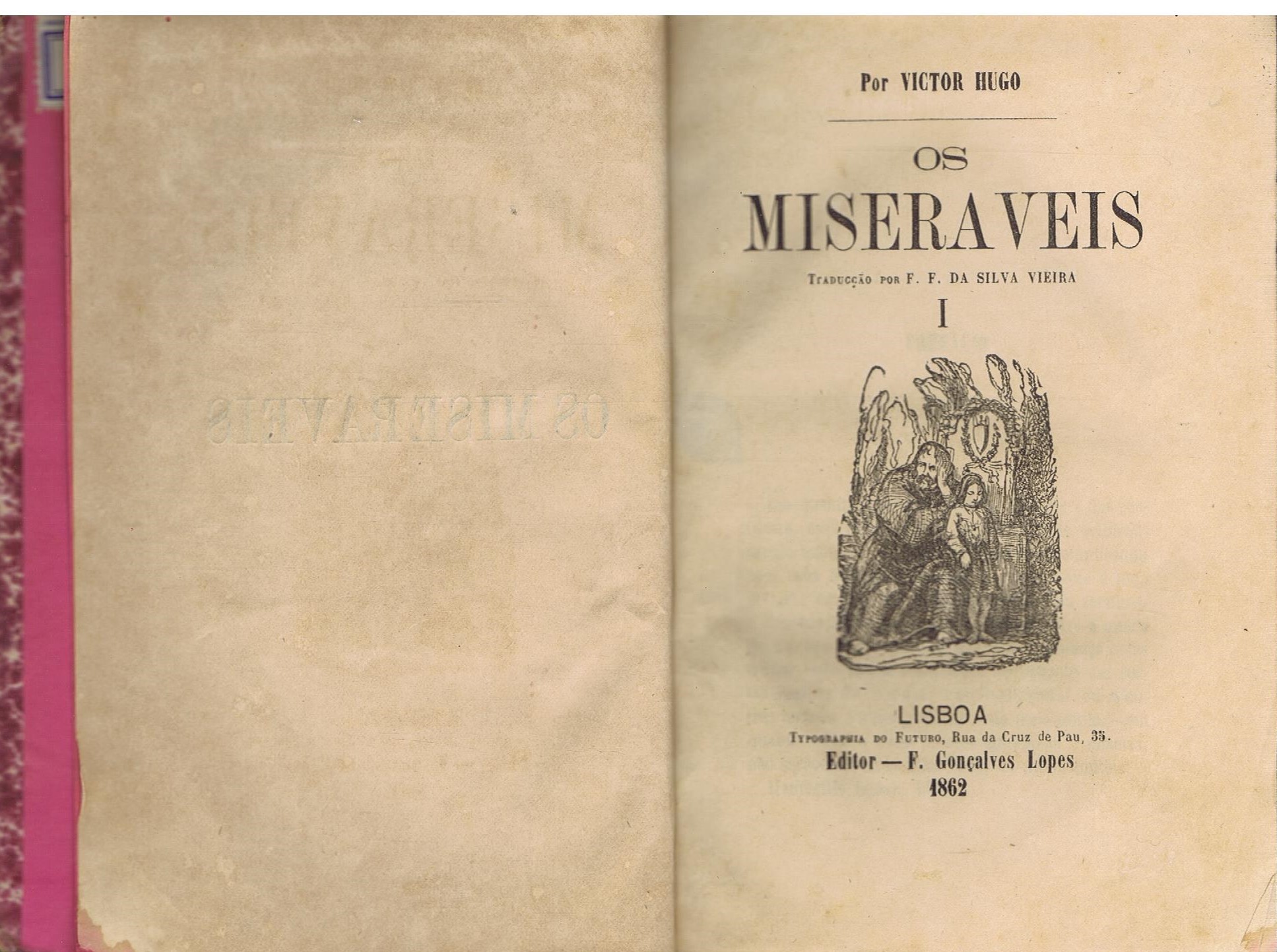 OS MISERÁVEIS - 5 VOLUMES - EDIÇÃO DE 1862