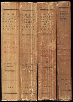 SEIS ANOS DE DIVULGAÇÃO MUSICAL - 4 VOLUMES, I, II, III E IV