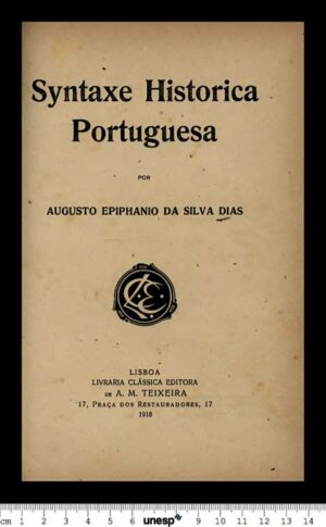SYNTAXE HISTÓRICA PORTUGUESA
